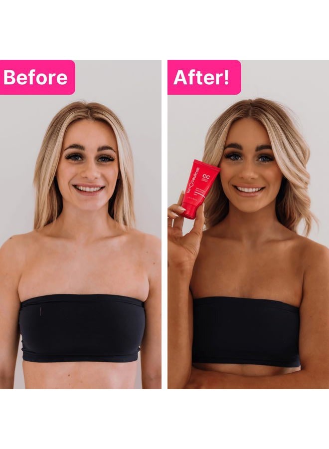 Tanceuticals Facial Self Tanner - CC Self Tanning Lotion for Face Gives Natural, Long Lasting Sunless Tan - Fresh Coconut Scent - Won't Clog Pores or Cause Acne - Easy to Apply - Dark Shade 50ml - Image 5
